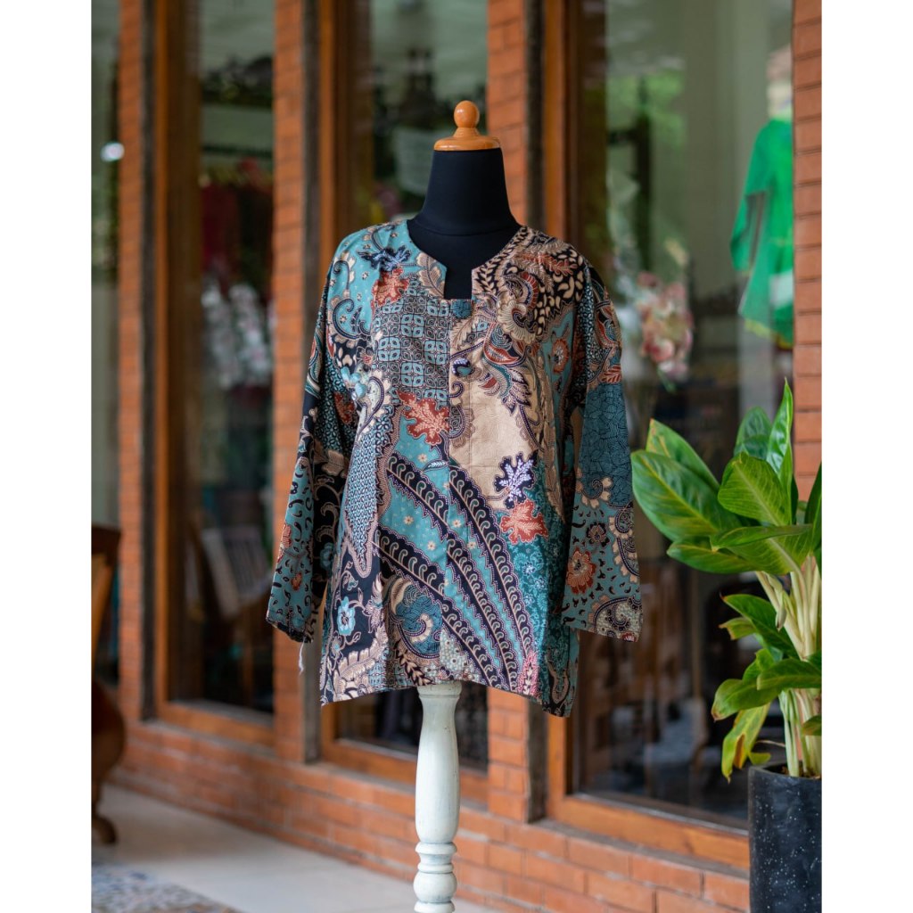 Atasan  Kerja Wanita Dewasa batik | Atasan Batik Cewek | Atasan batik Dewasa