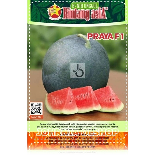 Johrnia 3 Benih Biji Semangka PRAYA F1