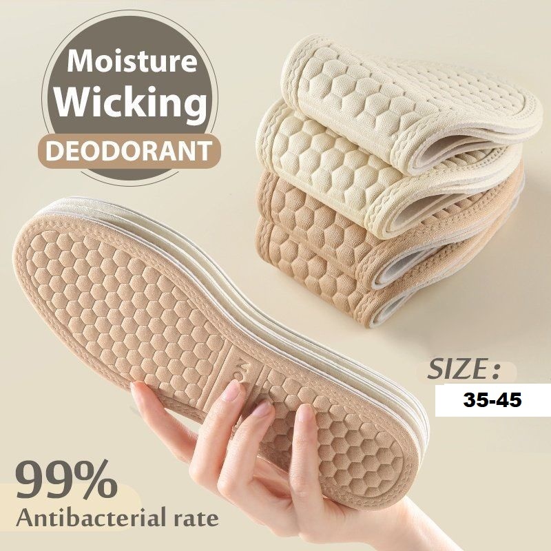 Insole Sepatu SEPASANG / Alas Kaki Breathable Sweat Absorbing Antibacterial / Insole Sepatu Anti Bau