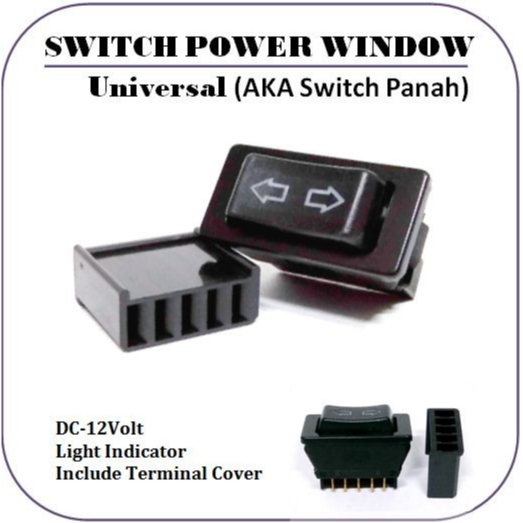 Switch Power Window Universal / Saklar Power Window Panah Universal