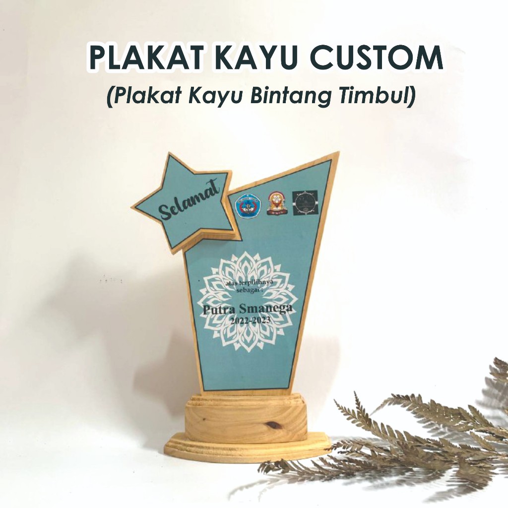 PLAKAT KAYU CUSTOM/VANDEL KAYU FREE DESAIN/PLAKAT KAYU BINTANG TIMBUL/PLAKAT KAYU MURAH KUALITAS