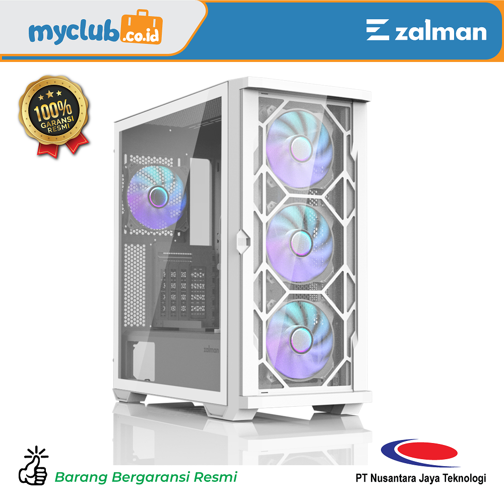 Zalman Casing PC Z10 Duo White ATX Mid Tower