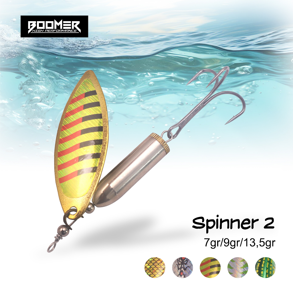 Umpan Pancing/ Lure - Boomer Spinner 2, 7 gr, 9 gr, dan 13,5 gr