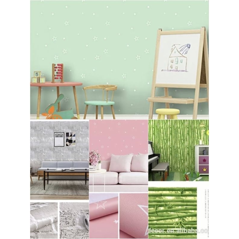 wallpaper dinding bambu