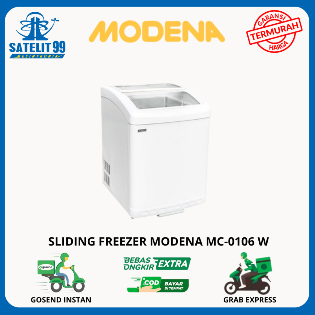 SLIDING FREEZER MODENA MC-0106 W