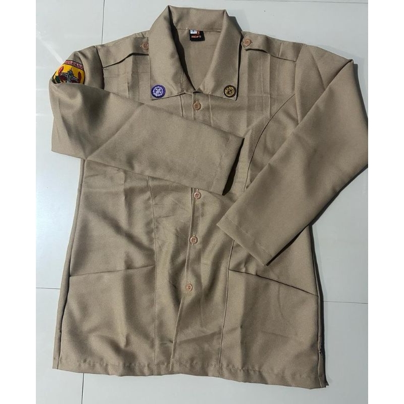 Baju Pramuka & Rok Span Guru Larici Rapilo Pembina Putri Tanpa Tali