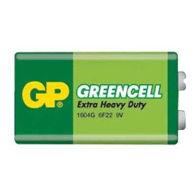 Baterai Kotak GP 9V Battery GP 9V GreenCell / Green Cell 1604G-S1 6F22