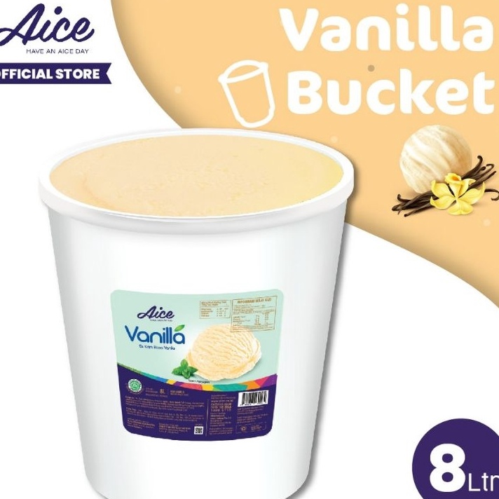 

TIPE FZU779 ICE CREAM AICE VANILLA 8 LITER