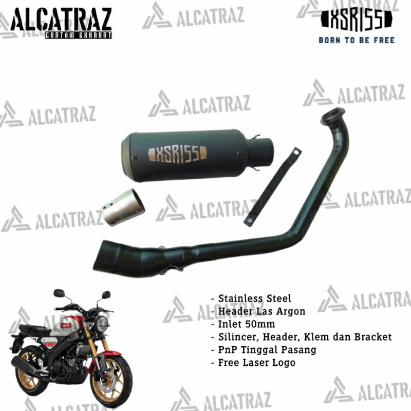 knalpot xsr 155 underbelly