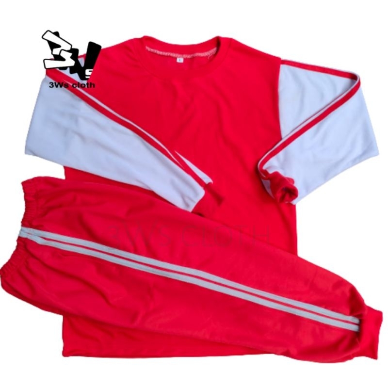 Setelan olahraga | Kaos olahraga | setelan kaos Paud TK SD MERAH PUTIH