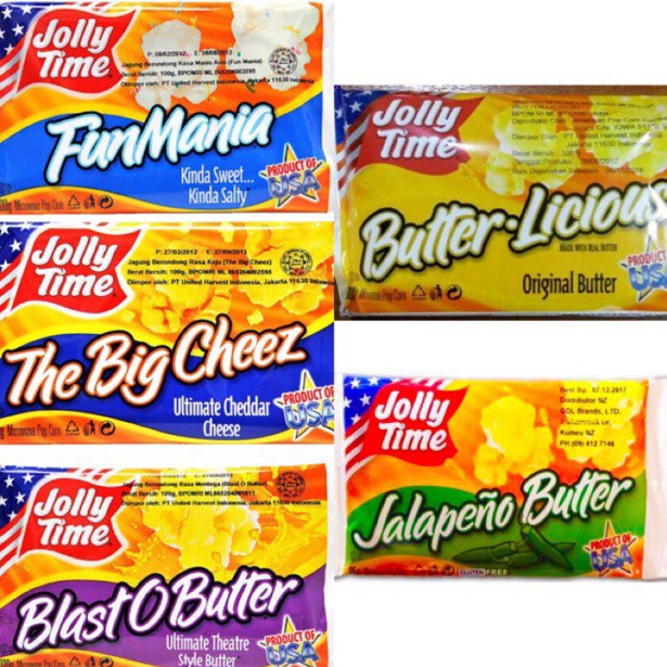 

84 JollyTime USA PopCorn - All Varian | Popcorn Instant Beragam Rasa - Fun Mania jolly time 5644