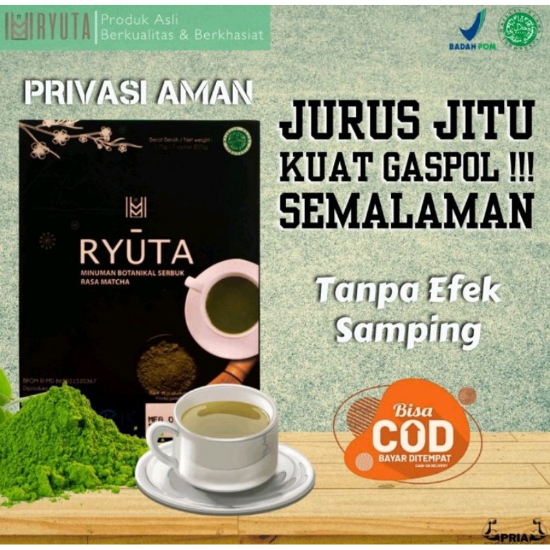 RYUTA Obat Kuat Pria Tahan Lama - Original Minuman Teh Herbal Stamina Pria Dewasa