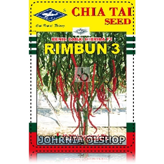 Johrnia 10 Benih Biji Cabe Keriting RIMBUN 3 F1