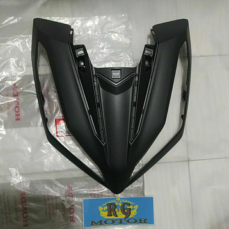 Cover Tameng Depan Hitam Doff Honda Vario 125 eSP K2V 2022 Ori AHM 64301K2VN30ZL