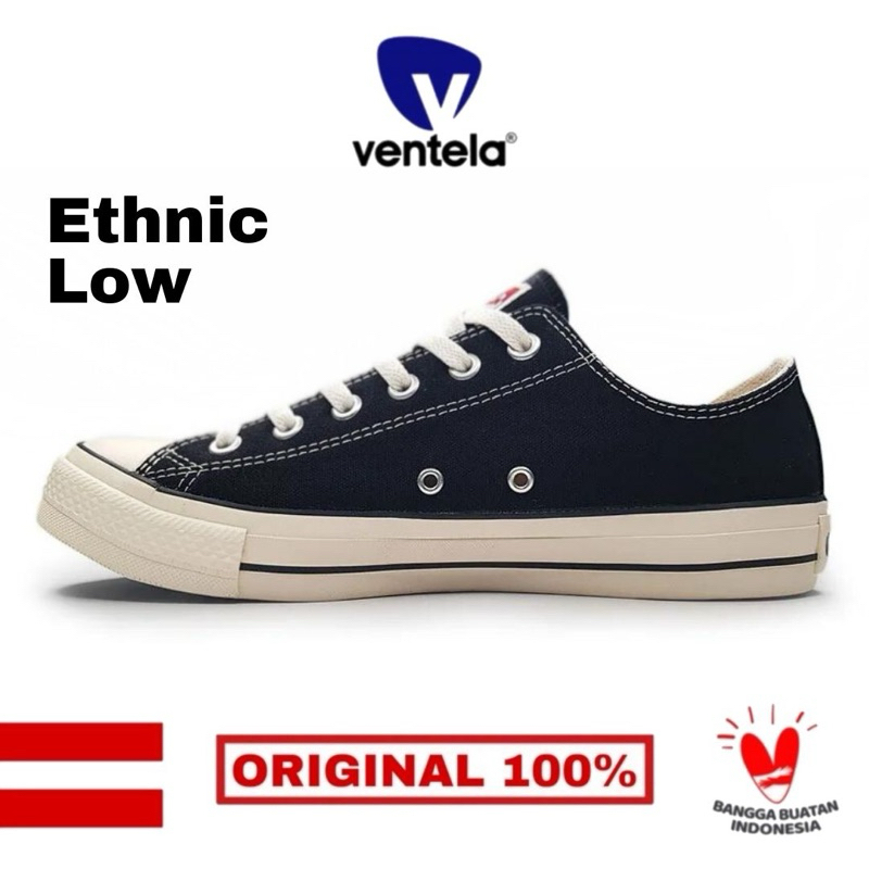 Ventela Ethnic Low Black Natural