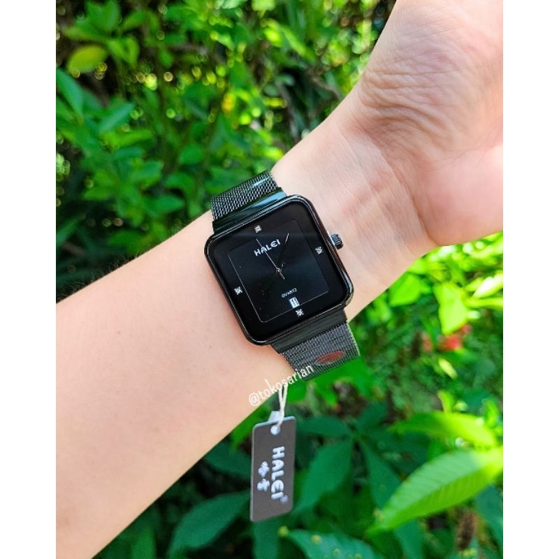 Jam Tangan Halei 8036M Original Bergaransi Rantai Pasir Untuk Wanita