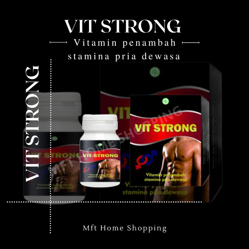VIT STRONG! Obat kuat pria tahan lama sampai 3 jam original 100% BPOM kapsul herbal meningkatkan sta