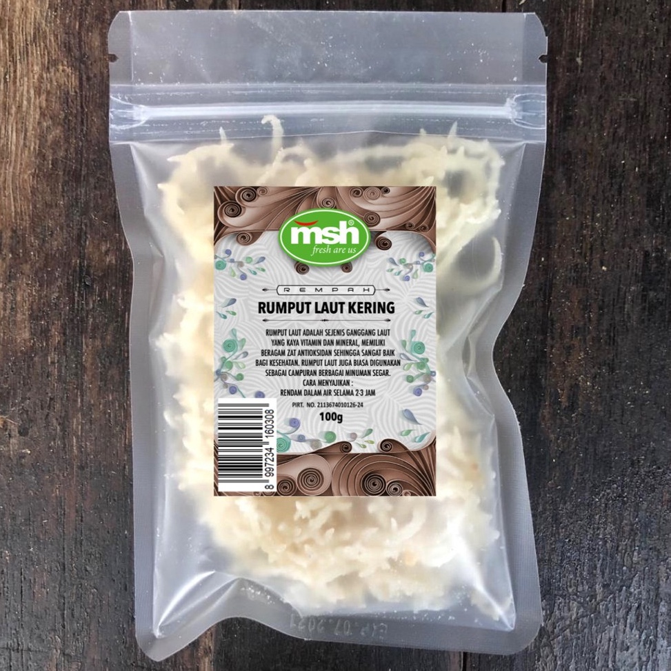 

M0del T3rkini MSH Rumput Laut Kering 100 g [12]