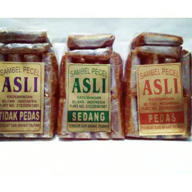 

➢ Sambel pecel "asli" blitar 4642