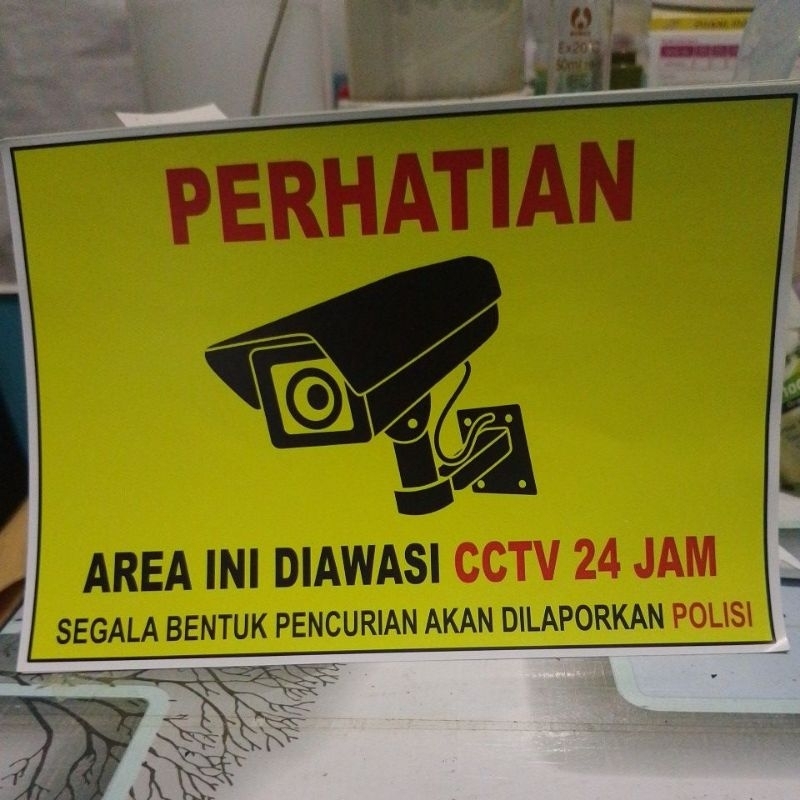 

Stiker Diawasi CCTV 24 jam