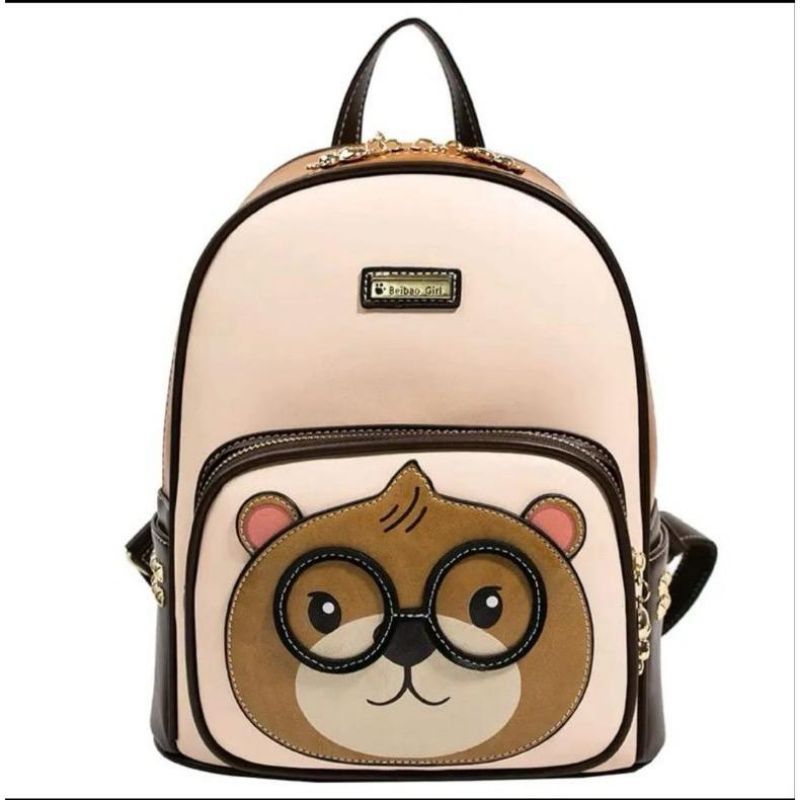 Tas ransel beibaobao original zipper bear Tas import original Tas Ransel premium bear beibaobao
