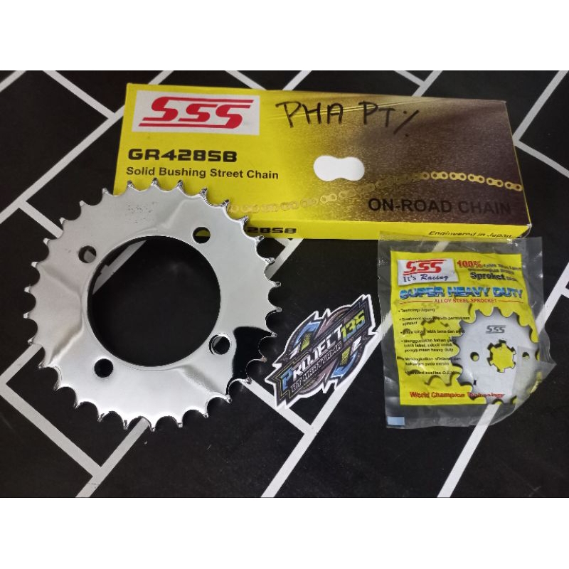 RANTAI TRIPLE S RX KING FIZR JUPITER GEAR CHROME