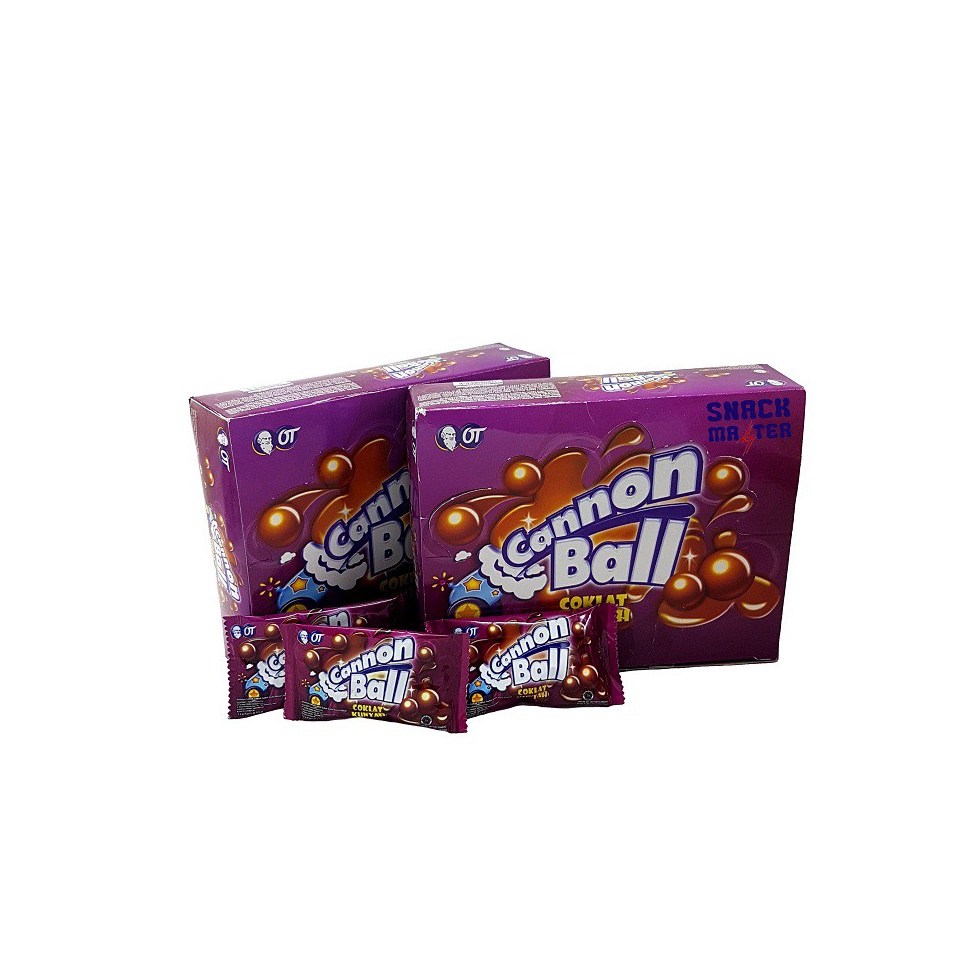 

T3rbat44s Cannon Ball Coklat Kunyah - Netto 24pcs x 7,2gr Serba Murah