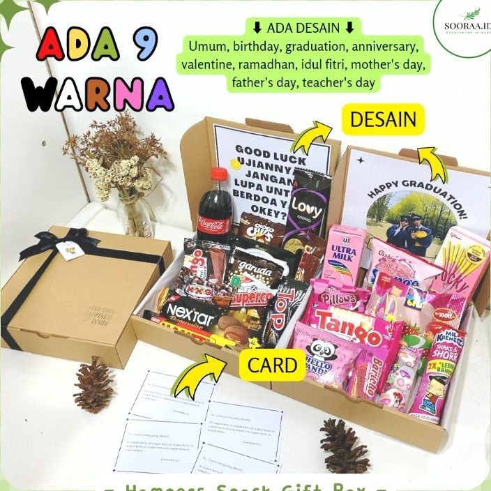 

KODE EXA627 ✨[BACA DESKRIPSI] Hampers snack ulang tahun - Hampers lebaran - Hampers Ramadhan - snack box - gift box - hadiah ulang tahun - hadiah wisuda ✨