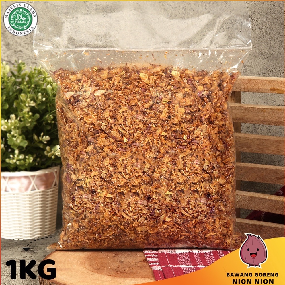 

TITIV Bawang Goreng Brebes 1 Kg Brambang Goreng Renyah Bawang Merah Goreng Kiloan Bagor Pedas Asli Murah Harga Murah ^_^