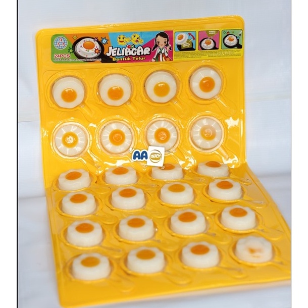 

[‰Q62>] JELLYAGAR BENTUK TELOR ISI 24 Termurah di