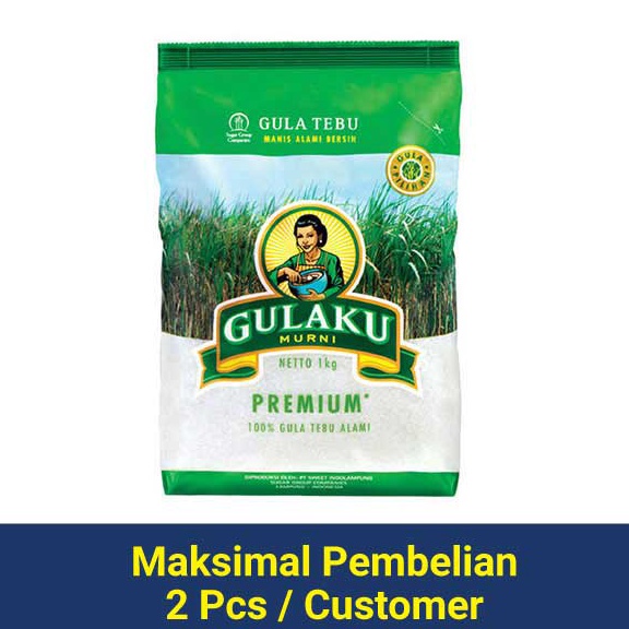 

☆ GULAKU GULA TEBU PREMIUM PUTIH 1 KG 74