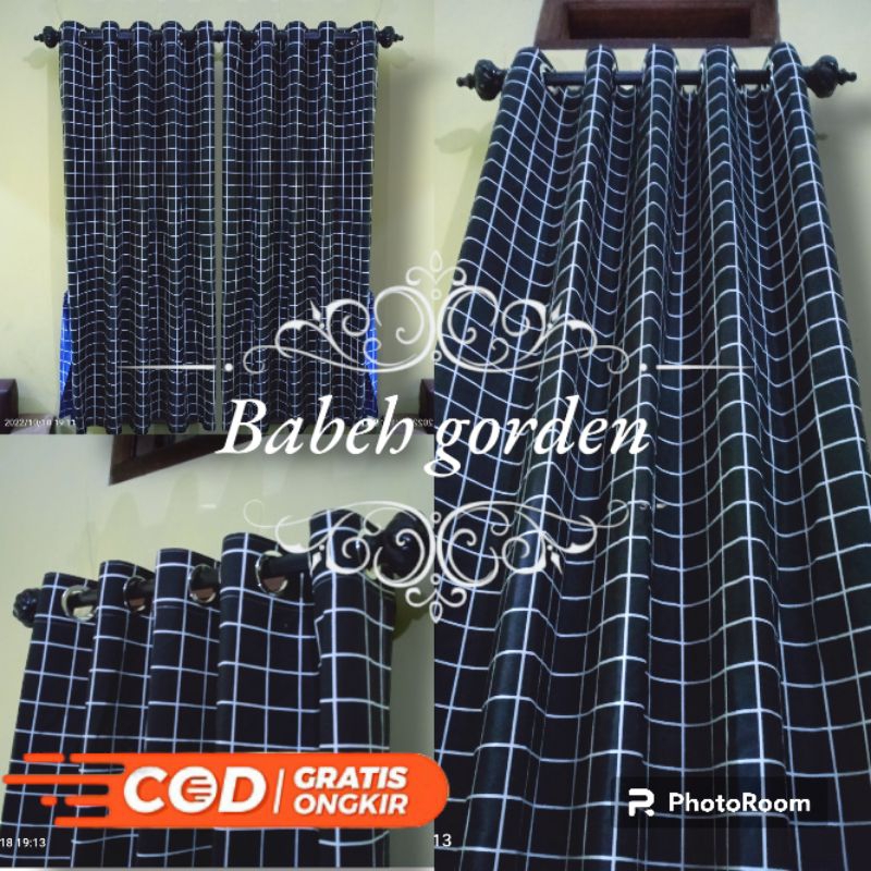 GORDEN MINIMALIS GORDEN JENDELA PINTU GORDEN KATUN TIRAI HORDEN MOTIF KOTAK