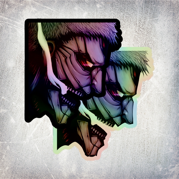 

STICKER HOLOGRAM ANIME ARMORED TITAN ATTACK ON TITAN (SHINGEKI NO KYOJIN)