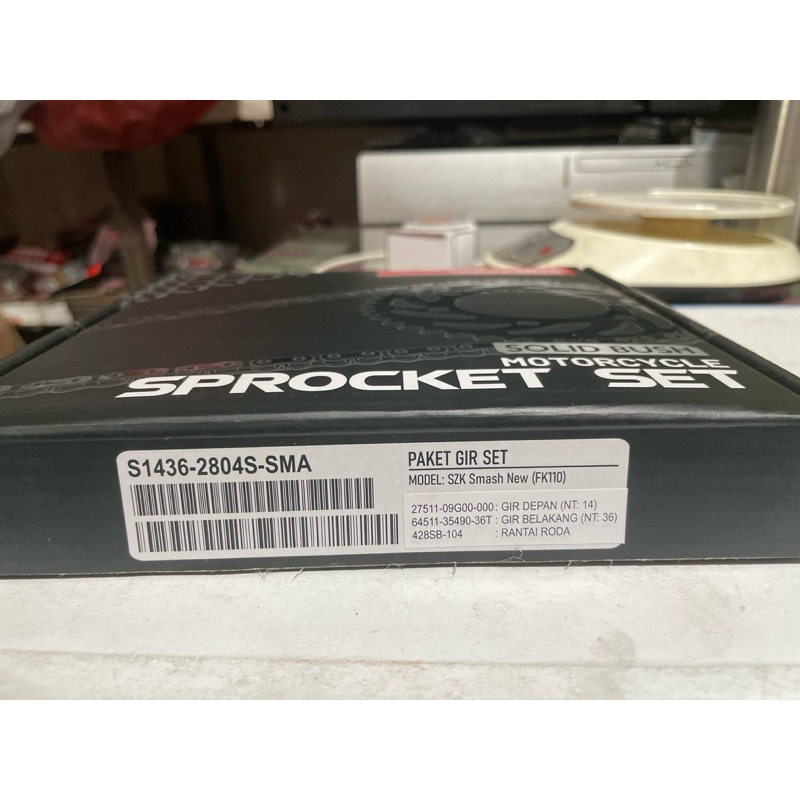 Gir set Sproaket set Smash new/Smash/Shogun 125/Shogun 125 TR/Smash Titan indopart