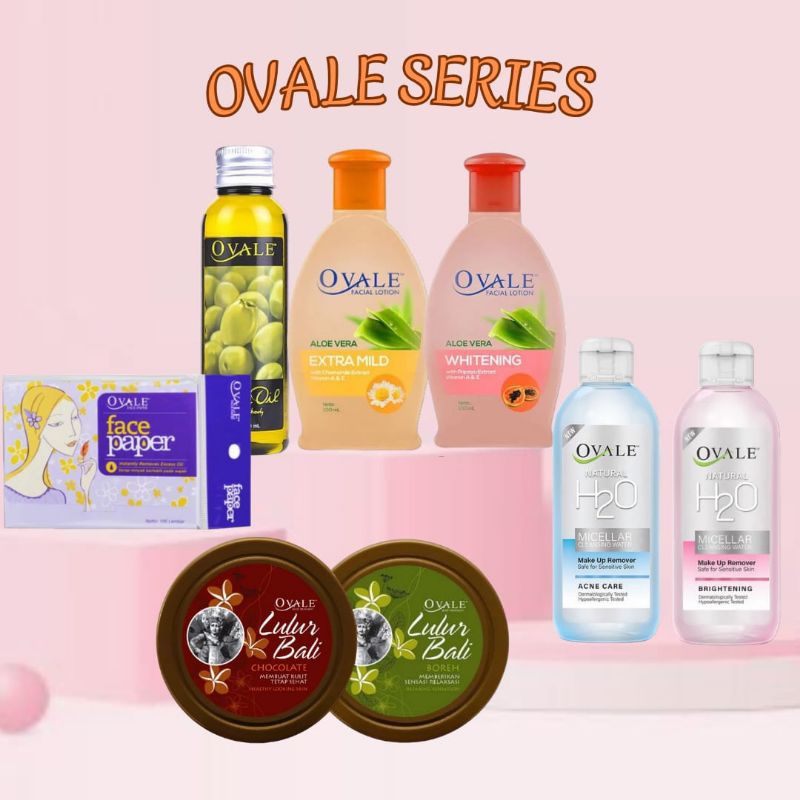 OVALE 2IN1 FACIAL LOTION TONER | 60 ML 100ML 200ML | OVALE OLIVE OIL 100ML | OVALE FACE PAPER | OVAL