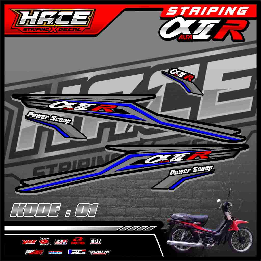 01 STICKER STRIPING YAMAHA ALFA - STRIPING YAMAHA ALFA PREMIUM