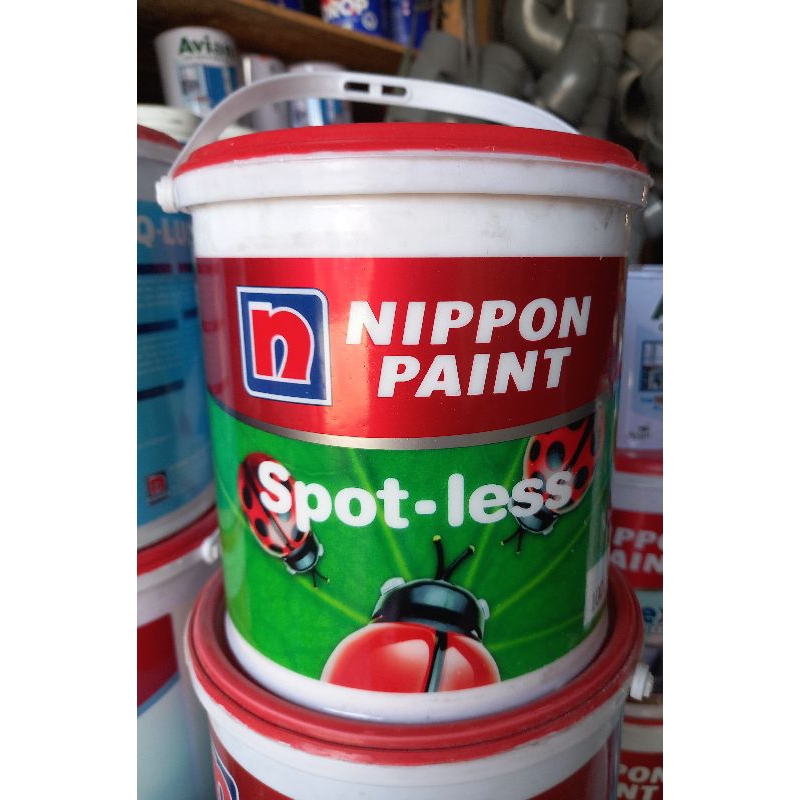 KEMASAN PABRIK CAT TEMBOK INTERIOR ANTI NODA NIPPON PAINT SPOTLESS KEMASAN 3,5KG ISI BERSIH 2,5KG / 