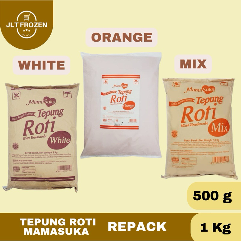 

Tepung Roti MamaSuka REPACK White/ Orange/ Mix - 1kg