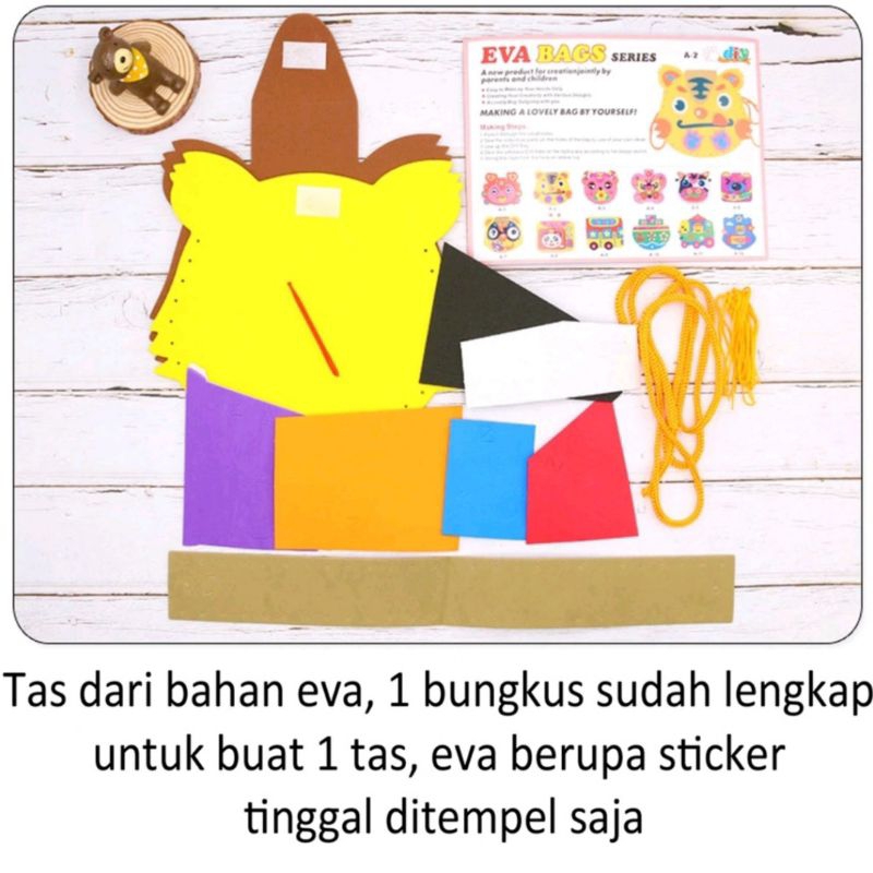 SHOOKIDS - Eva Bags Mainan Tas DIY prakarya Tas Lucu