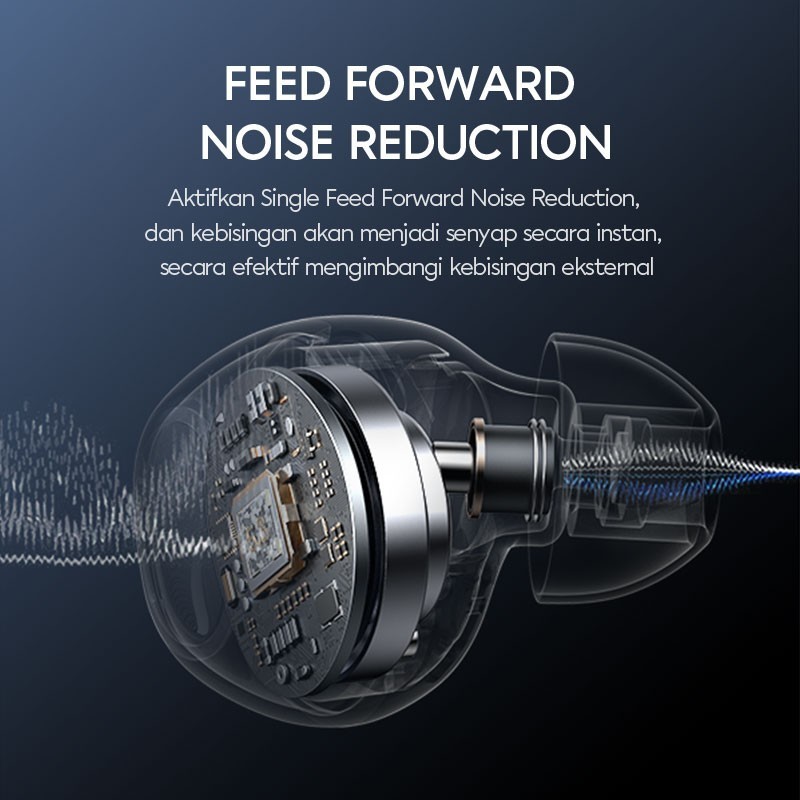 VIVAN TWS Wireless Earphone Airbuds Liberty T110 FF Noise Cancelling