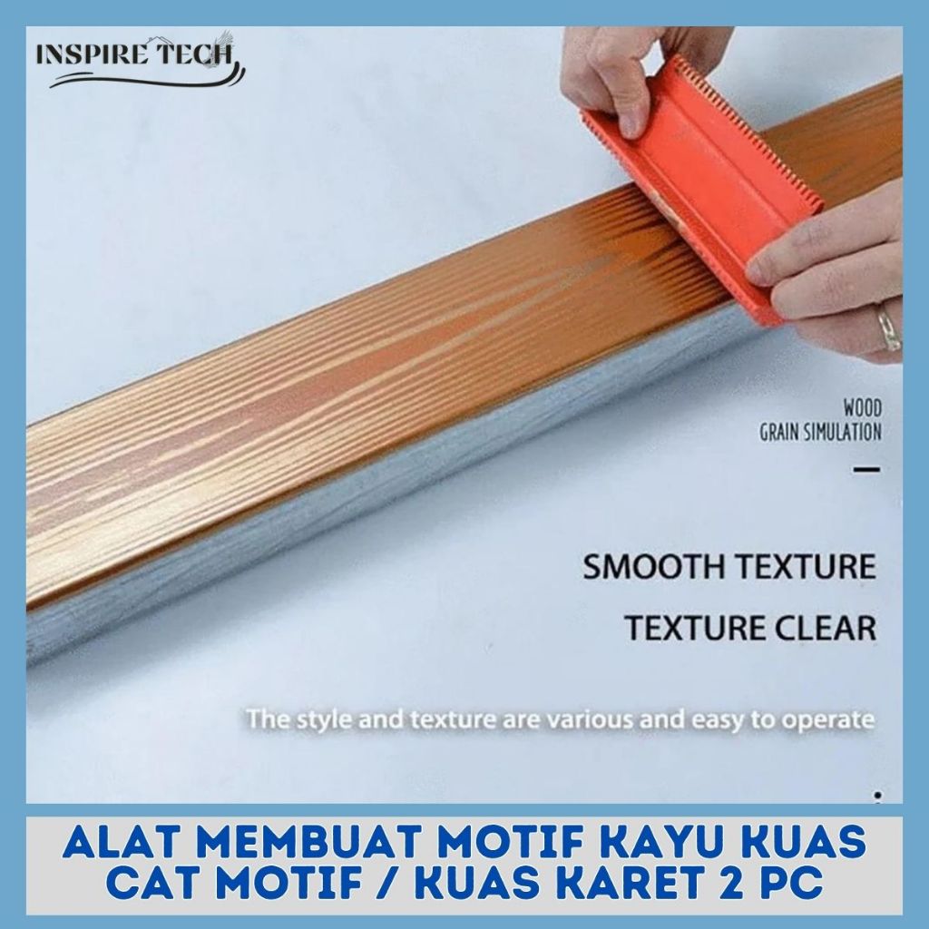 

Alat Membuat Motif Kayu Kuas Cat Motif / Kuas Karet 2 PC