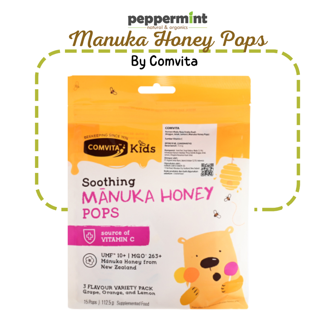 

Comvita Kids Manuka Honey Pops (112,5 gr) / Permen Lolipop Anak