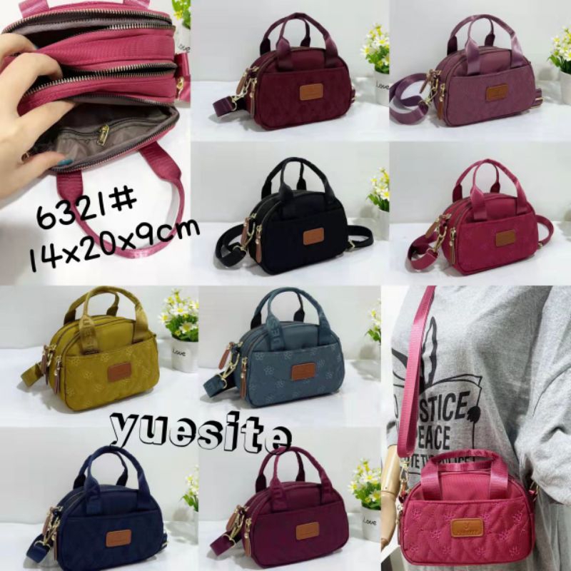 TAS SLEMPANG / TAS WANITA / TAS IMPORT / 6321 / TAS TENTENG / TAS KAIN YUESITE