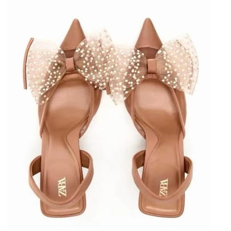 Z bow slingback heels heels4.5cm