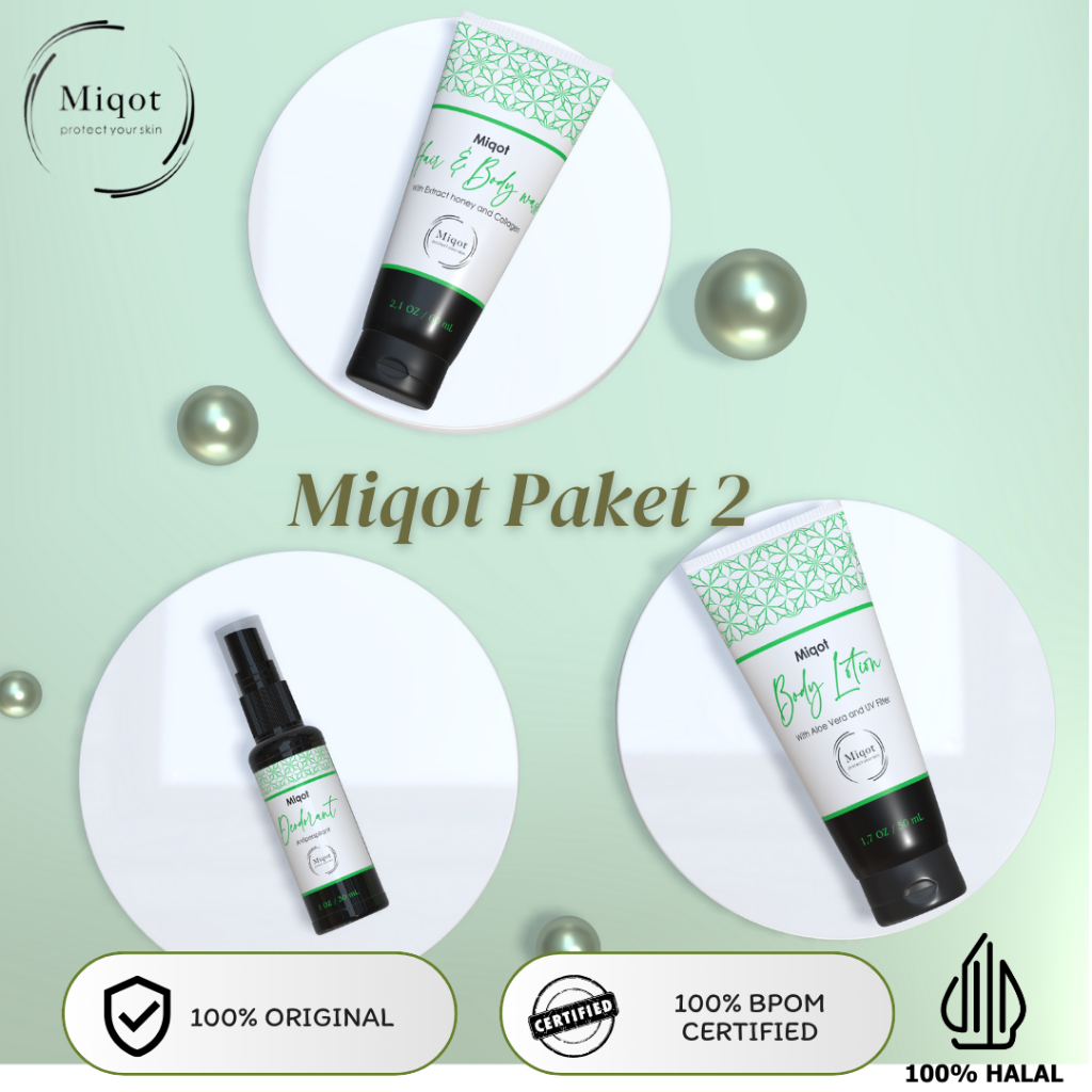 Miqot Paket Travel Kit 2 (UMROH & HAJI), FREE POUCH BAG PREMIUM + BOTOL SPRAY 100 ml