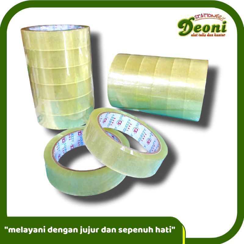 

Squeezy Isolasi Bening 24mm / 1 inch ( 1Roll )
