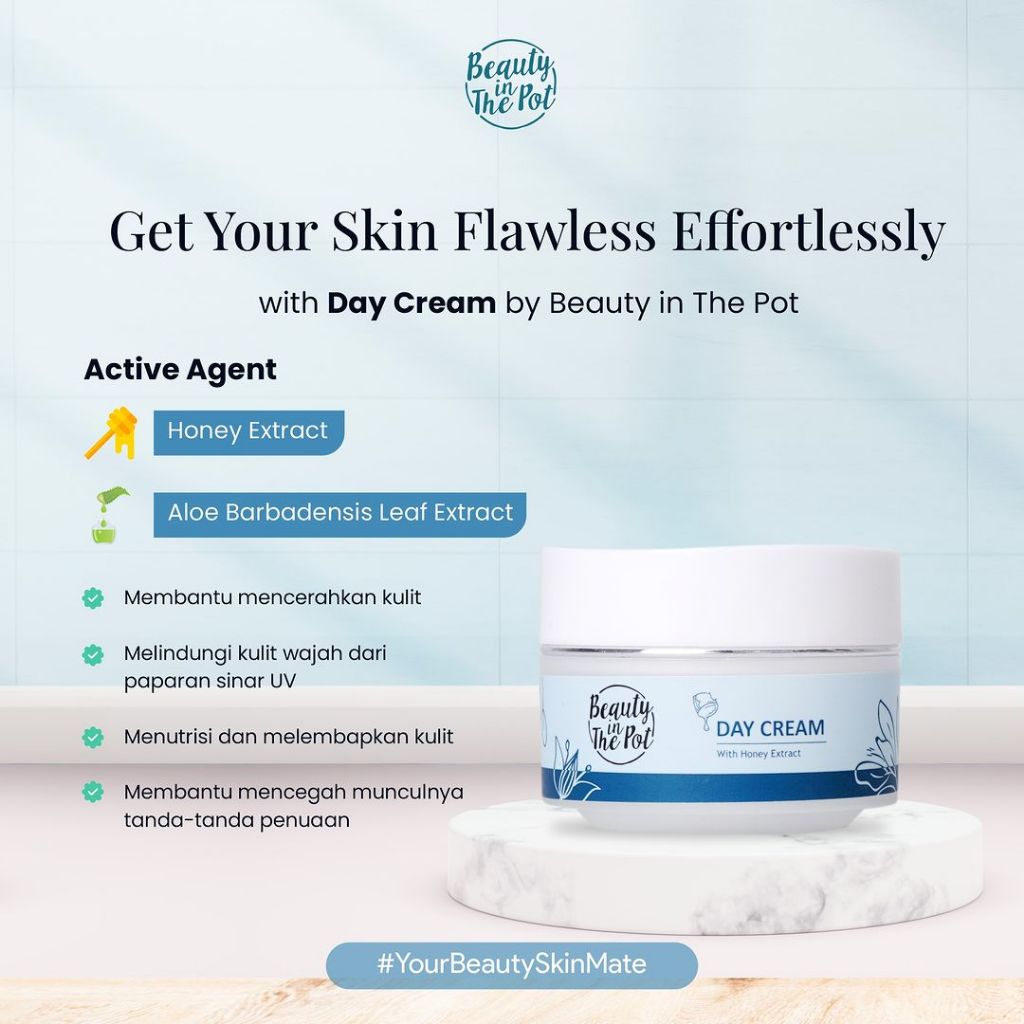 Day Cream with Honey Extract Beauty in The Pot