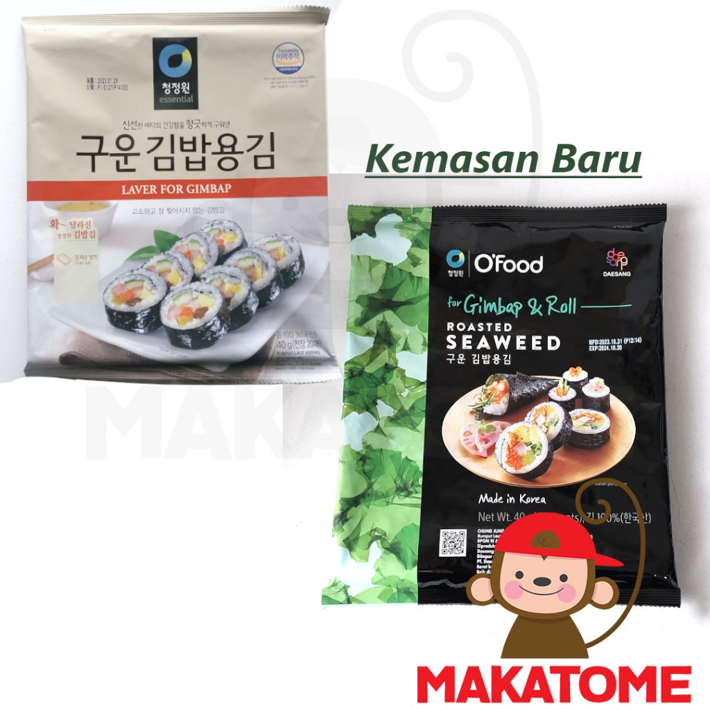 

Chung Jung One Laver Kimbob 40gr kimbap gimbap seaweed rumput laut