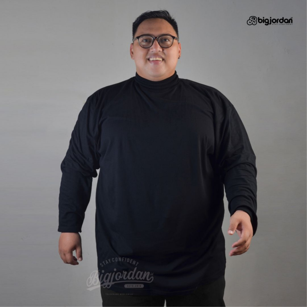 Kaos turtle neck premium pria bigsize xxl xxxl xxxxl jumbo 3xl 4xl 5xl oversize 6xl 7xl 8xl kaos leh