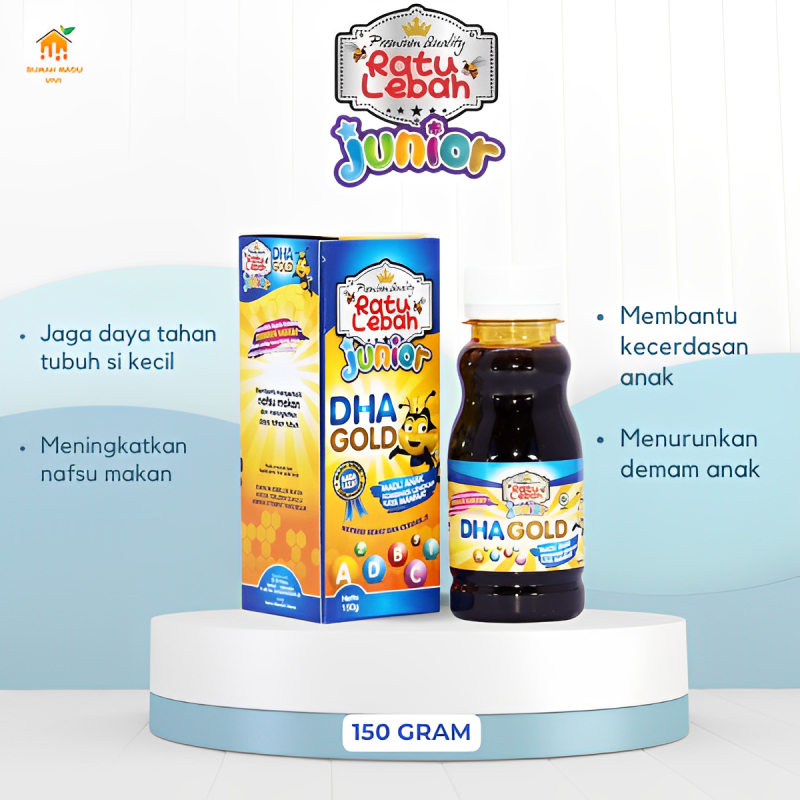 

Madu Anak Ratu Lebah Junior Dha Gold Omega 3 / Nutrisi Sehat dan Cerdas